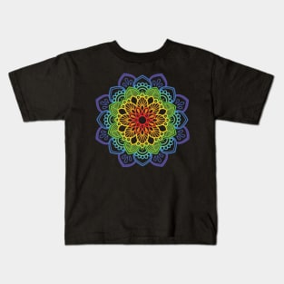 Mandala #26 Rainbow Kids T-Shirt